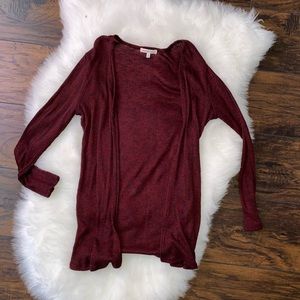 💕Charlotte Russe maroon cardigan 💞